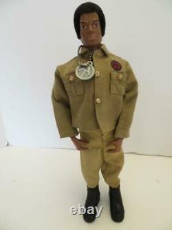 1970 12 GI JOE Adventure Team African American Black Adventurer (Missing Foot)