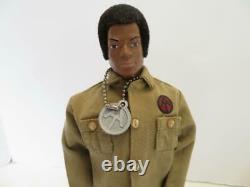 1970 12 GI JOE Adventure Team African American Black Adventurer (Missing Foot)