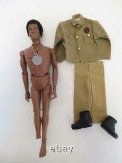 1970 12 GI JOE Adventure Team African American Black Adventurer (Missing Foot)