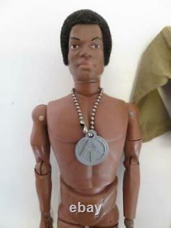 1970 12 GI JOE Adventure Team African American Black Adventurer (Missing Foot)