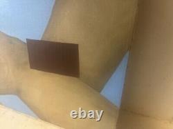 1970 African American Nude Woman Oil Painting Oakland Artist Black Power Era