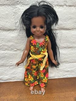 1970 Ideal Crissy Family African American Black VELVET 15 Doll