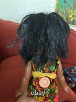 1970 Ideal Crissy Family African American Black VELVET 15 Doll