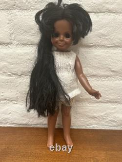 1970 Ideal Crissy Family African American Black VELVET 15 Doll