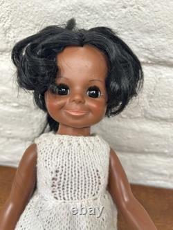1970 Ideal Crissy Family African American Black VELVET 15 Doll