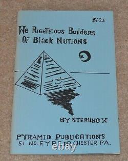 1971 African American Black Nationalist Republic Of New Africa Poetry Sterling X