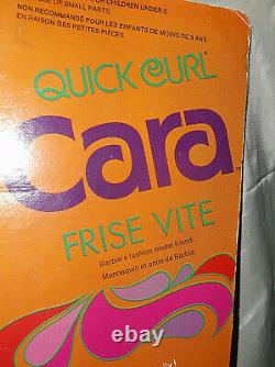 1974 Black Aa Quick Curl Cara Doll # 7291- Frise Vite Canadian Version Mute