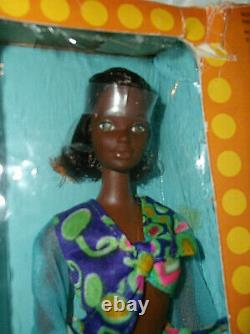 1974 Black Aa Quick Curl Cara Doll # 7291- Frise Vite Canadian Version Mute