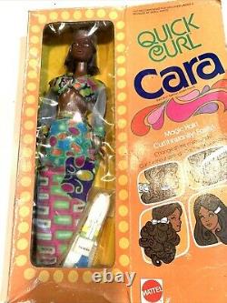 1974 Mattel 7291 Quick Curl Cara AA Black Barbie Friend box wear NRFB NIB