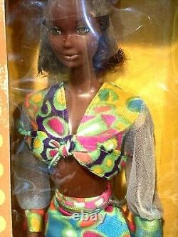 1974 Mattel 7291 Quick Curl Cara AA Black Barbie Friend box wear NRFB NIB