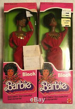 1979 NRFB First Black Barbies with Original Purchase Receipt From 1982 SUPER RARE