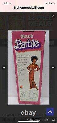 1979 Vintage First Black Barbie Doll #1293 New African American NIB Toy Mattel