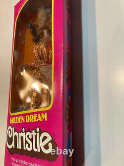 1980 Golden Dream Christie Barbie Doll African-American Black 3249 Vintage NIB