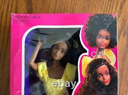 1981 RARE Vintage Magic Curl Barbie (African American) Doll #3989 NIB