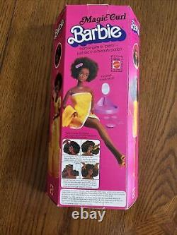 1981 RARE Vintage Magic Curl Barbie (African American) Doll #3989 NIB