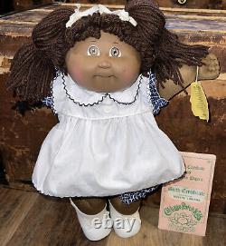 1983 Black African American Cabbage Patch Kid Xavier Roberts Yarn Hair -Coleco