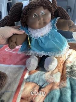 1983 Cabbage Patch Kids African American Black Double Ponytails OK Tag Original