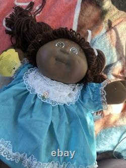 1983 Cabbage Patch Kids African American Black Double Ponytails OK Tag Original