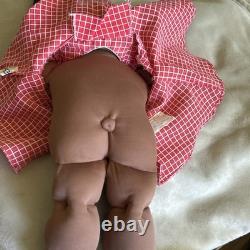 1983 Cabbage Patch Kids African American Black Girl Doll Yarn Hair Dimple