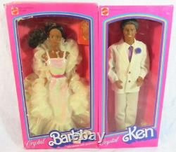 1983 Crystal Superstar Era Barbie & Ken Dolls African American Dolls Sealed