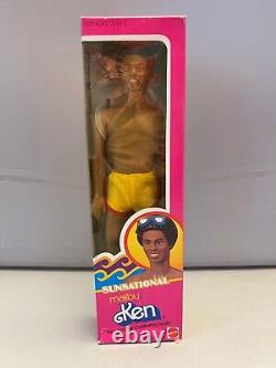 1983 Sunsational Malibu African American Ken doll (#3849) NRFB