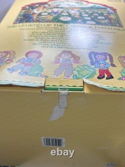 1985 Cabbage Patch Kids 16 Black African American Girl Doll In Box Orange Dress