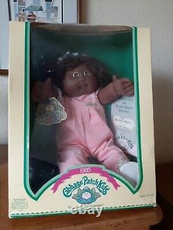1985 Cabbage Patch Kids Doll African American Black girl NIB Jerrie Francine BOX