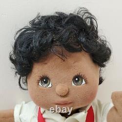 1986 US Mattel My Child Doll African-American AA BOY in Original Outfit