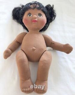 1986 US Mattel My Child Doll? RESTORED African-American Girl in White Ducky