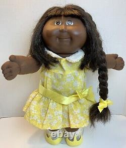 1988 Cabbage Patch Kids GROWING HAIR Doll Black African American, Cornsilk Hair