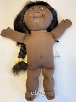 1988 Cabbage Patch Kids GROWING HAIR Doll Black African American, Cornsilk Hair