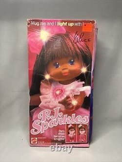 1989 PJ Sparkles Doll Black/African American Mattel Original Box Contents Works