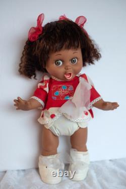 1990s Vtg Galoob Baby Face SO SURPRISED SUZIE #2 Black/African American Doll (X)