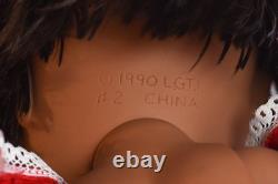 1990s Vtg Galoob Baby Face SO SURPRISED SUZIE #2 Black/African American Doll (X)