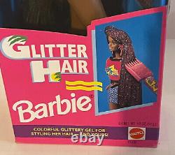 1993 Barbie Doll. Mattel Glitter Hair African American #11332 NewithSealed RARE