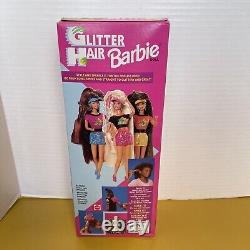 1993 Mattel Glitter Hair Barbie African American #11332 MISB