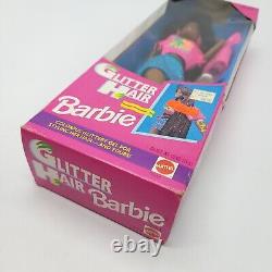 1993 Mattel Glitter Hair Barbie Doll African American #11332 NRFB