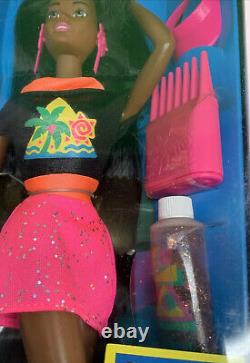 1993 Mattel Glitter Hair Barbie Doll African American #11332 NRFB
