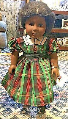 1993 Pleasant Company American Girl Addy AA Doll in Christmas Dress with Box