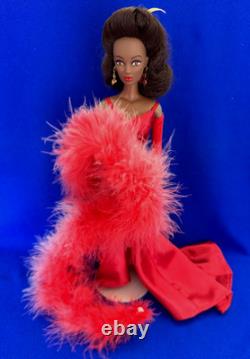 1994 Black African American Candi Couture Doll Helena Hamilton Barbie Red Dress