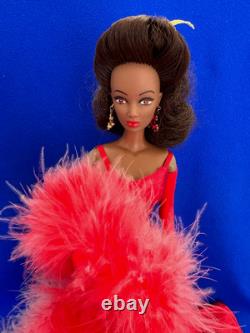 1994 Black African American Candi Couture Doll Helena Hamilton Barbie Red Dress