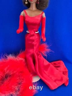 1994 Black African American Candi Couture Doll Helena Hamilton Barbie Red Dress