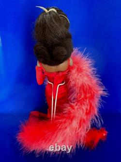 1994 Black African American Candi Couture Doll Helena Hamilton Barbie Red Dress