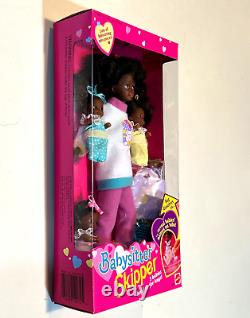 1994 Mattel Barbie Babysitter Skipper African American & Babies Mattel 12072