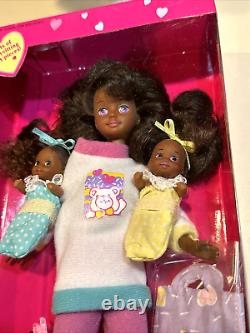 1994 Mattel Barbie Babysitter Skipper African American & Babies Mattel 12072