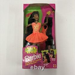 1994 RARE Cut And Style Barbie African American Black Doll Mattel New in BOX