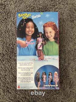 1997 Bead Blast Barbie African-American Black Doll Long Hair Mattel #18889 NEW
