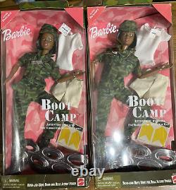 1999 Mattel Boot Camp Black Barbie Exclusive Army Air-force African American Lot