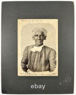19th C Portrait of Slave African American Black Ephemera Photography Farmville