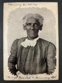 19th C Portrait of Slave African American Black Ephemera Photography Farmville